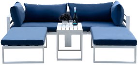 Modulárna záhradná zostava Santo biela