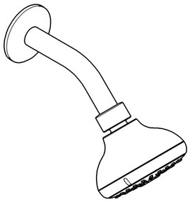 GROHE 26088001 - Sprchová hlavica TEMPESTA 100, 100 mm, lesklý chróm