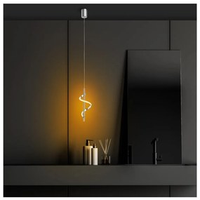 LED závesné svietidlo v striebornej farbe ø 16 cm Likma – Opviq lights