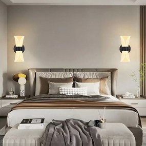 Toolight Toolight, LED nástenné svietidlo 10 x 22,5 cm, 5W, G029-W, čierna, OSW-00690