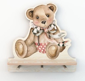 Polička do detskej izby medvedík