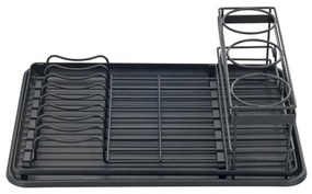 WENKO 54798100 - Odkvapkávač na riad AMY 42,5x31,5 cm čierny