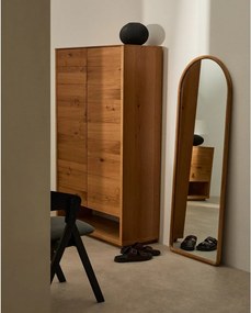 Nástenné zrkadlo s dreveným rámom 55x155 cm Milsa – Kave Home