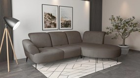XXXLutz ROHOVÁ SEDAČKA, textil, bahenná hnedá Sit & More - Sedačky - 000144013243