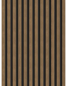 Mexen Lam-B, akustické stenové lamely 275 × 30 cm, HDF doska 4 mm, technická dyha, orech prírodný, S100-275307-3015-016