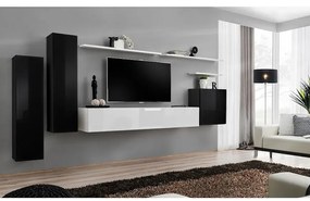Obývacia stena Switch I Čierna /Biely