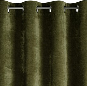 ZÁVES NA KRÚŽKOCH VANI 140X250 CM OLIVOVÁ
