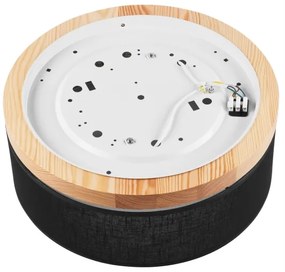 Brilagi - LED Stropné svietidlo BELLADONNA 2xE27/15W/230V pr. 40 cm čierna/borovica