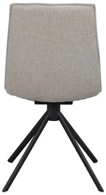 Béžové otočné jedálenské stoličky v súprave 2 ks Lowell - Rowico