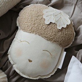 Závesná dekorácia dubový orech čokoládová 23x29x10cm