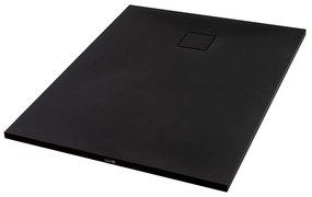 Cagliari Black 80x100x2,6 cm Štvorcová, SMC sprchová vanička, so sifonom