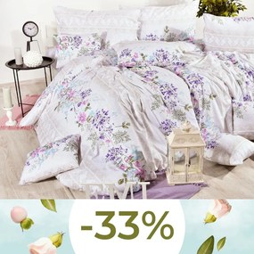 Obliečky bavlnené Isabel krémové EMI: Štandardný set jednolôžko obsahuje 1x 140x200 + 1x 70x90