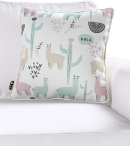 Gabika so šnúrkou, obliečka na vankúš farba produktu zelená látka vzorované