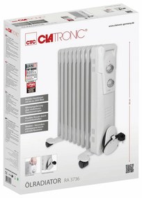Clatronic RA 3736 olejový radiátor, 9 rebier
