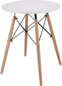 Príručný stolík TOD biely / naturálny