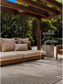 Sivý/krémovobiely vnútorný a vonkajší koberec 160x230 cm Haringey Linley – Ted Baker