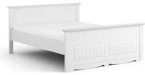 PROXIMA.store - Rustikálna masívna posteľ - BELLUNO ELEGANTE ROZMER: pre matrac 140 x 200 cm, FARBA: biela