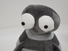 Plyšový PAVÚK s detskou dekou vo vnútri, sivý