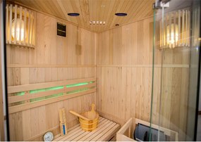 BPS-koupelny Fínska sauna Relax HYD-3135 120x120, 1-2 osoby