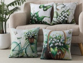 XPOSE® Set obliečok na vankúš LILLY (digitálna tlač) 43x43 cm - set 4 ks