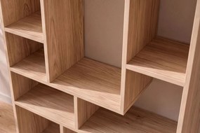 Dizajnový regál Timber 180 cm prírodné mango