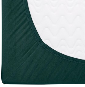 JERSEY PRESTIERADLO PREMIUM 90X200 CM TMAVOZELENÉ