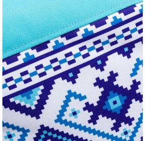 Sedací vak Viper Outdoor Folk – pohodlie s ľudovým štýlom do interiéru aj exteriéru Farba: Folk 1 - M2 modrý