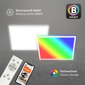 Briloner 7491-016-LED RGBW stmievateľné stropné svietidlo SMART LED/22W/230V 4000K + diaľkové ovládanie Wi-Fi Tuya