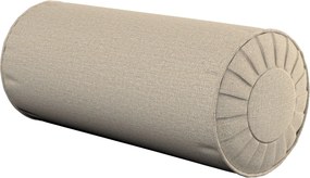 Valcový vankúš so záhybmi farba produktu béžová látka zapletaná