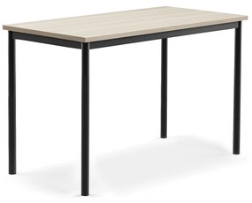Stôl BORÅS PLUS, 1200x600x760 mm, laminát - jaseň, antracit