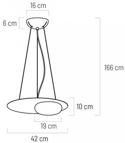 Klausen 111100 - LED Luster na lanku PETIT LED/12W/230V čierna