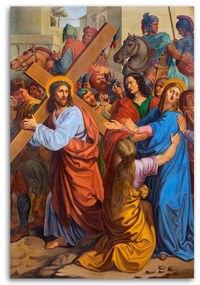 Gario Obraz na plátne Ježiš sa stretáva so svojou matkou na krížovej ceste Viedeň Rozmery: 40 x 60 cm