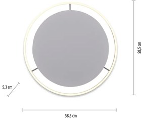 Leuchten Direkt 15392-95 - LED Stmievateľné stropné svietidlo RITUS 30W/230V chróm