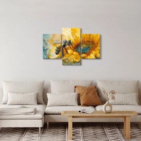 Obraz - Včielka, akvarel (90x60 cm)