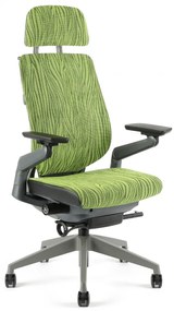 Kancelárska ergonomická stolička Office Pro KARME MESH — viac farieb Zelená melírovaná