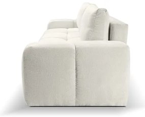 Rozkladacia čalúnená trojmiestna pohovka s úložným priestorom ALMADA béžová