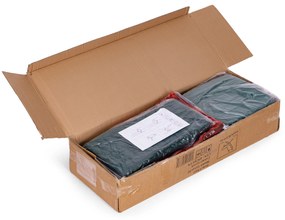 Stoličky s vytvarovaným operadlom- VELVET Modré - 4 ks