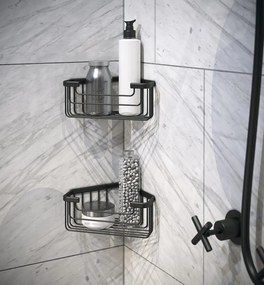 Gedy Gedy, SMART polica rohová, 200x80x151mm, bronz, 2483-44