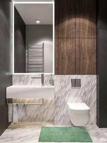 BO-MA, Kúpeľňová predložka Ella micro zelená, 50x40, zelená, kúpeľňa