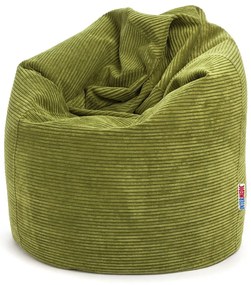 Mega Sako – veľký sedací vak z manšestru, 135 cm výška, 340 l výplň, prispôsobivý tvar, na relax aj prácu, dostupný vo farbách Farba: SZ20 - zelený