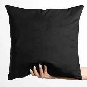 Biante Zamatová obliečka na vankúš Velvet Prémium SVP-023 Čierna 40 x 40 cm
