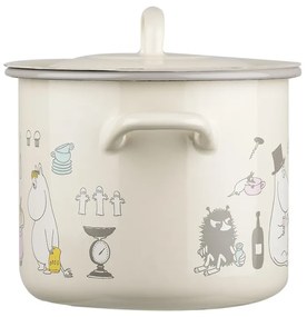 Hrniec Moomins Bon Appétit 2,5l, smalt / béžový