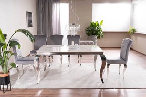 Jedálenský stôl PRINCE CERAMIC CALACATTA 150