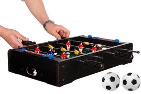 GamesPlanet® Mini stolný futbal, 51 x 31 x 8 cm, čierny M40692