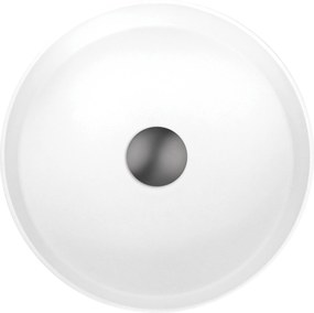 Deante Umývadlo na dosku Silia ø36 cm - CQS AU4S, granit, alabaster