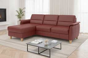 XXXLutz ROHOVÁ SEDAČKA, koža, červenohnedá Sit & More - Sedačky - 00014403327N