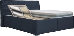 Posteľ Rita 180x200 cm, námornícka modrá látka