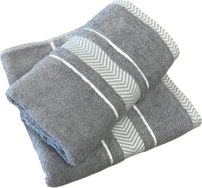 Froté uterák deluxe Monako sivý 30 x 50cm TiaHome