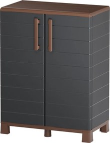Plastová upratovacia skriňa, 900 x 680 x 370 mm, antracit