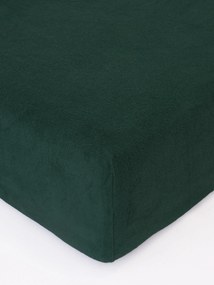 Froté plachta 220 × 200 cm - tmavo zelená
